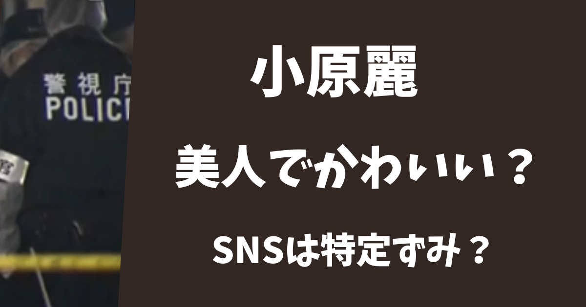 【顔画像】小原麗は美人でかわいい？インスタSNSアカウントは特定ずみ？